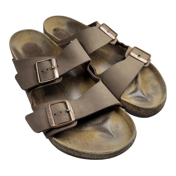 Birkenstock Tan Footbed Sandals - Picture 1 of 6